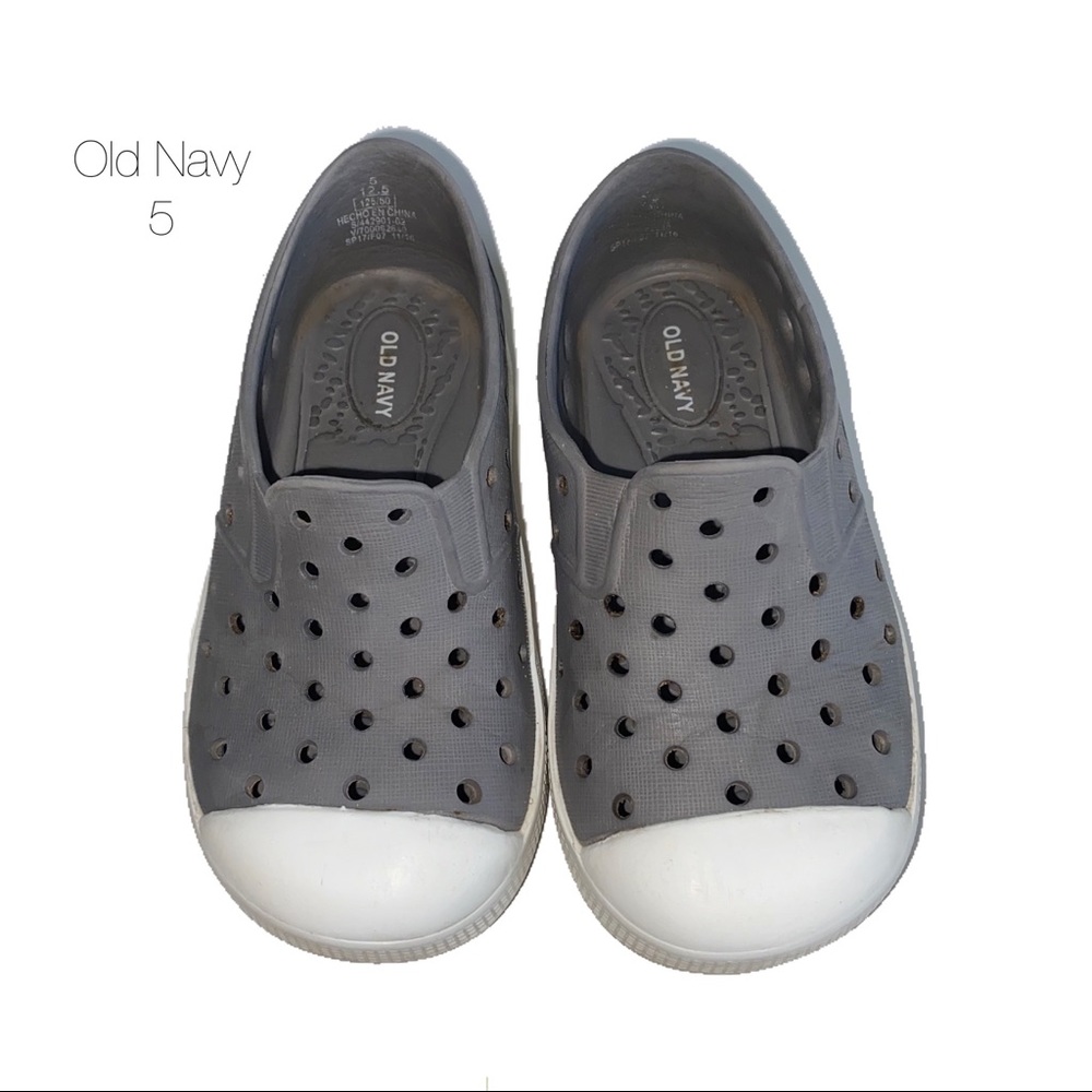 Old Navy Gray Perforated Slip On Sneakers 5